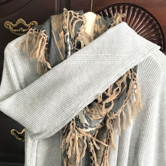 Halogen Grey Sweater, Long Sweater Coat, XL, Casual and Versatile - Picture 8 of 11